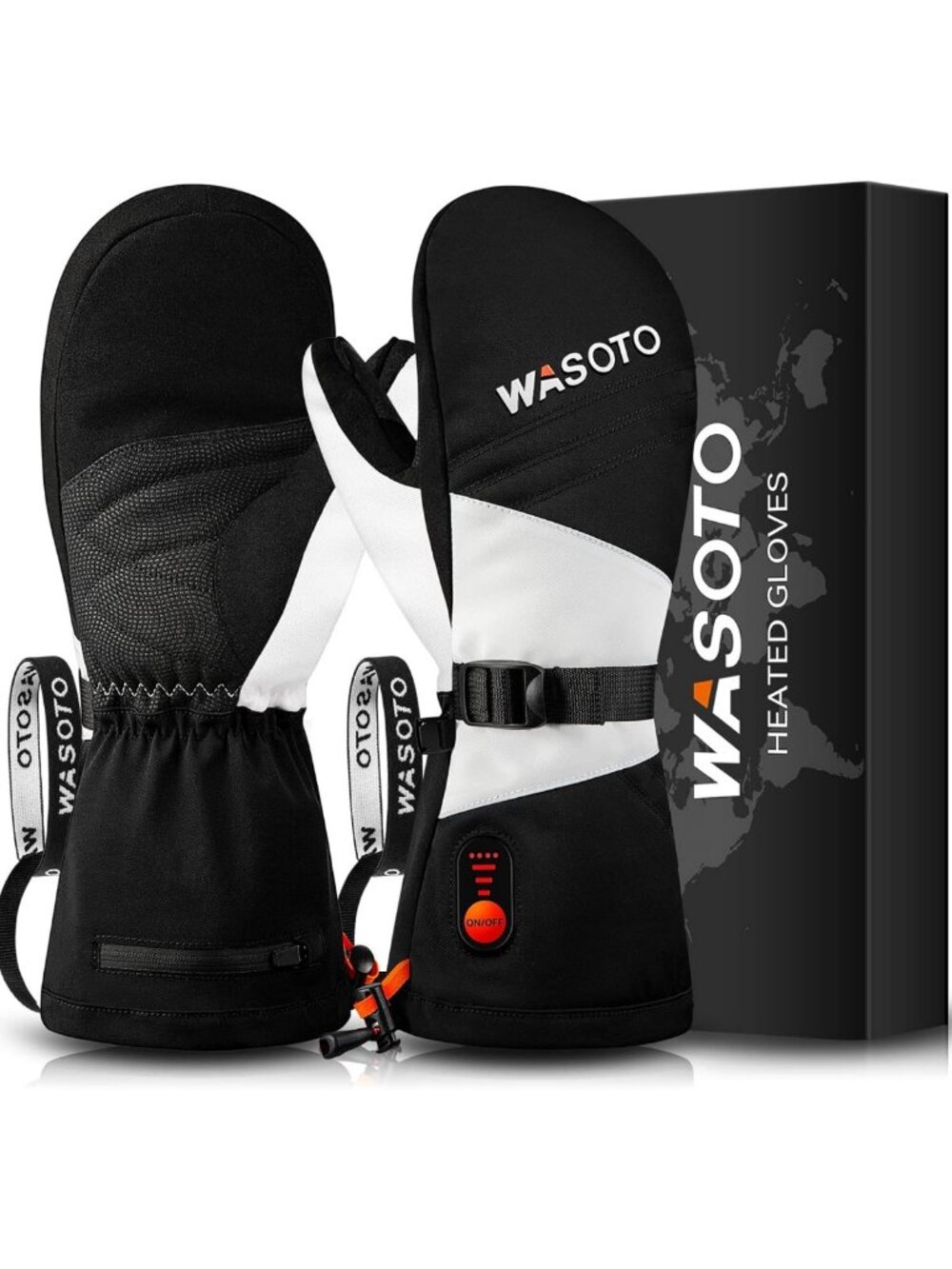 Heated Mittens for Women & Men | Warm Ski Gloves with Rechargeable Battery